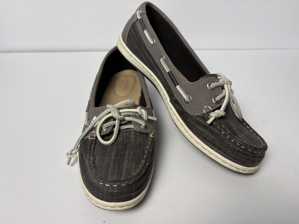 Sperry Women's Top-Sider Charcoal Gray Boat Shoe Size 8.5M